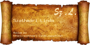 Szathmári Linda névjegykártya