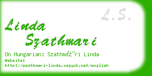 linda szathmari business card
